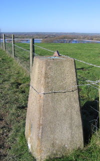 The Trig pillar in Tring, phographed by winner Clive Weatherley